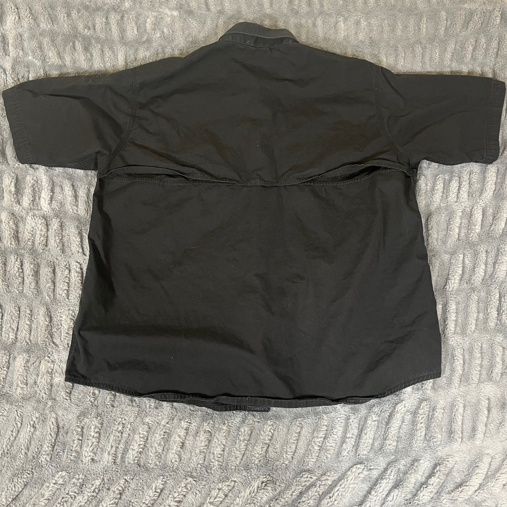 5.11 Tactical Mens Extra Large Black Short Sleeve Button Up Shirt Work Utility - Picture 2 of 8